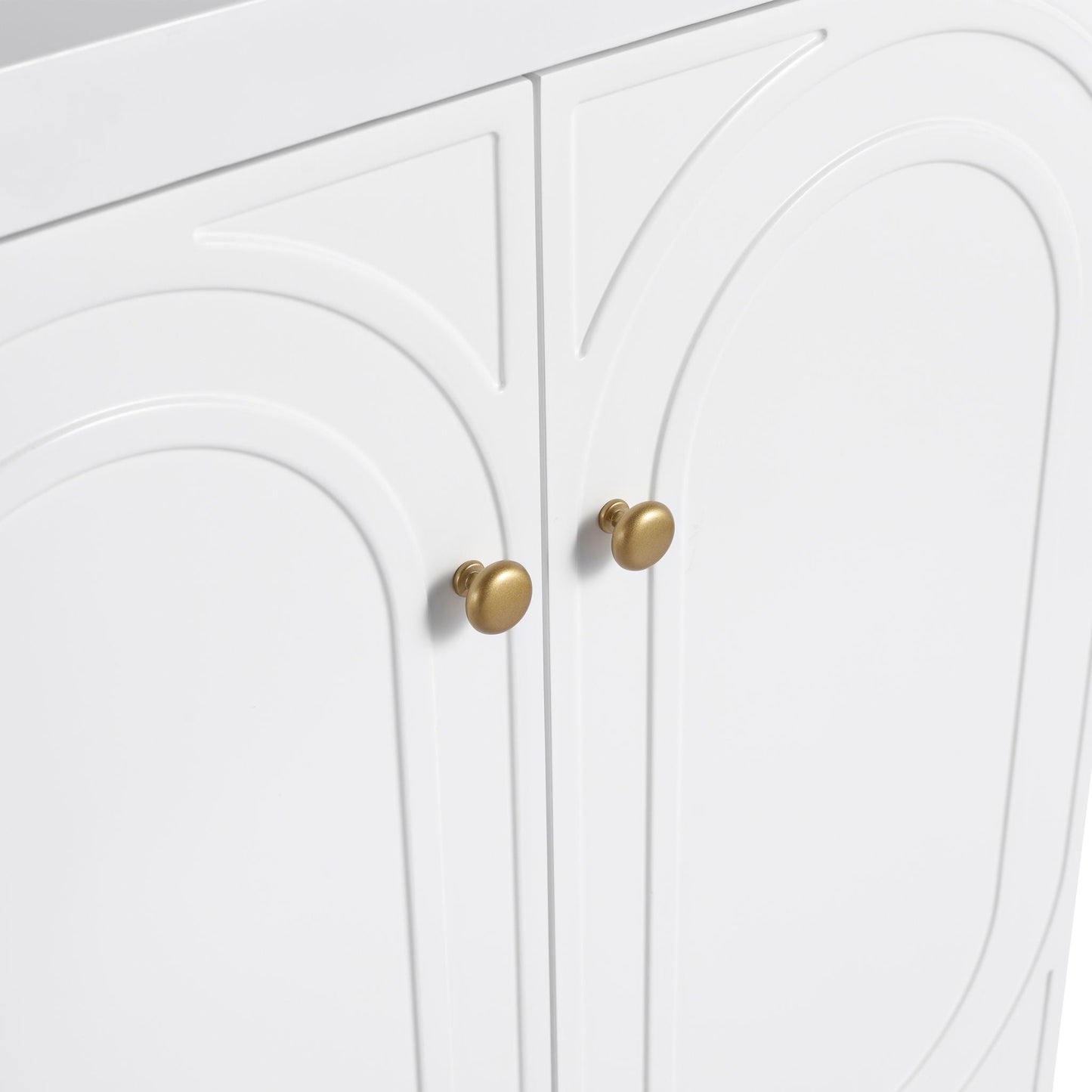 Modern Freestanding Bathroom Vanity With Soft Close Cabinet Doors