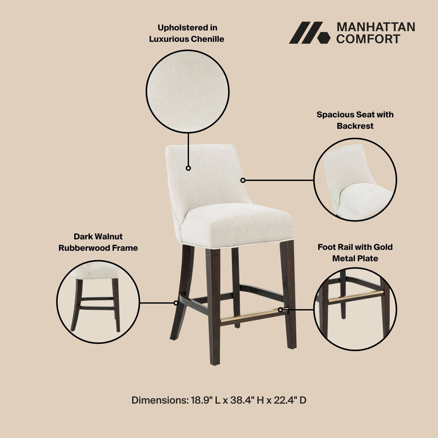 Beever - Counter Stool