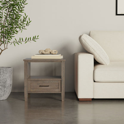 Ela - End Table - Brown