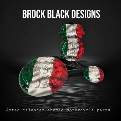 3D Aztec themed derby cover and points cover