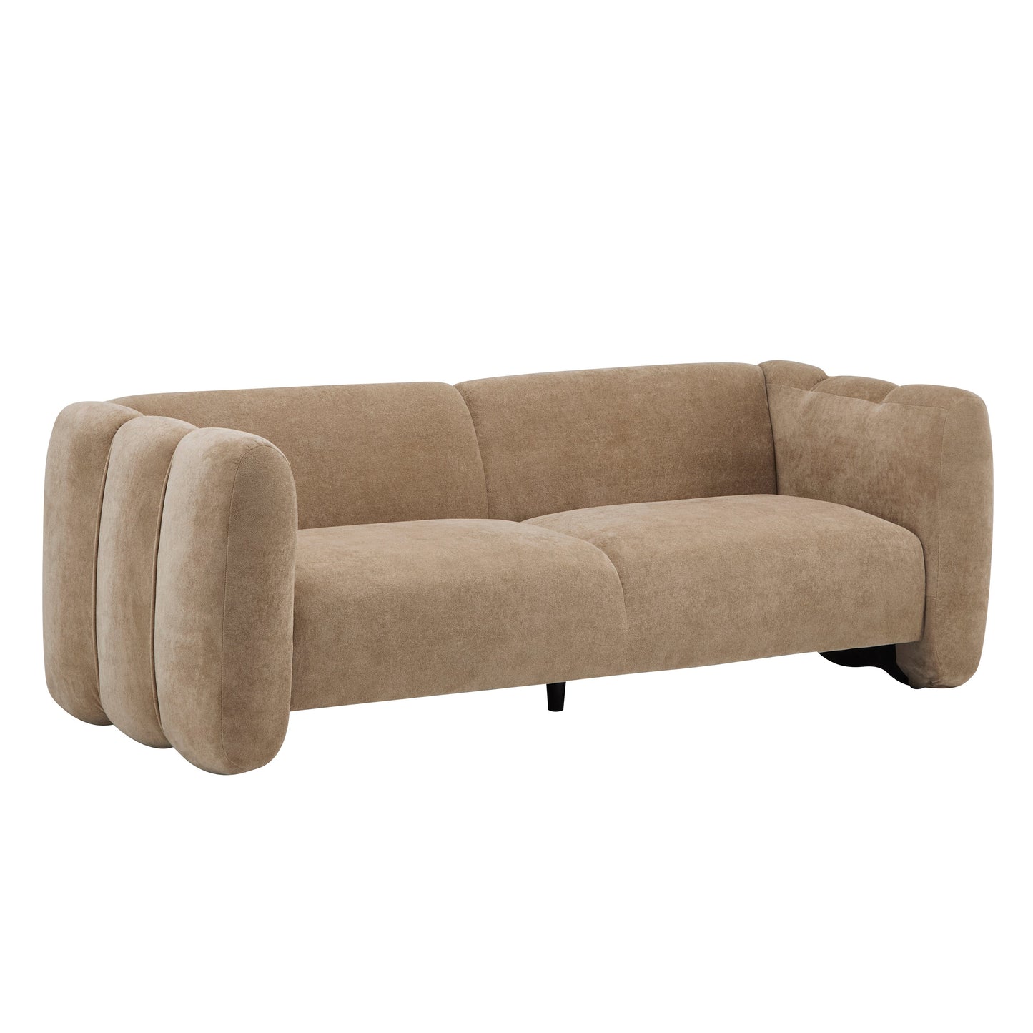 Tonson 83" 3-Seater Velvet Sofa, Wave Design