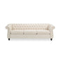 Chesterfield Style 3 Seater Sofa With Deep Button Tufting