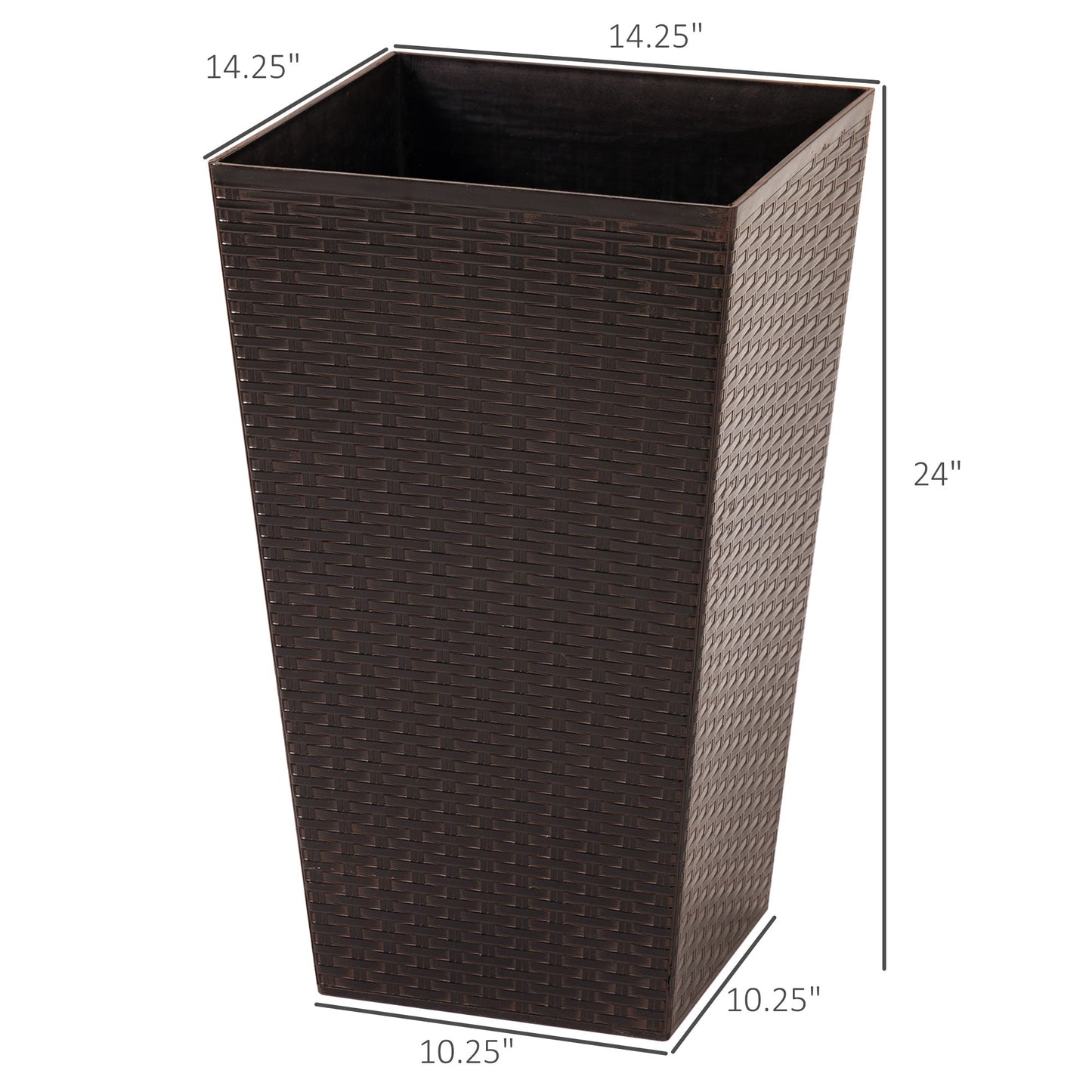 Outsunny Set of 3 Tall Planters