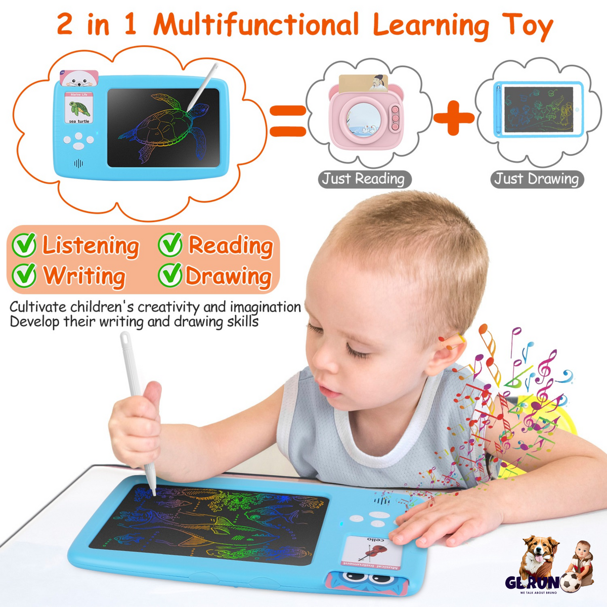 GBruno 224 Words Toddler Learning Toy
