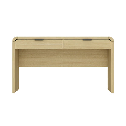 Grace - Office Desk & 2 Drawers - Oak