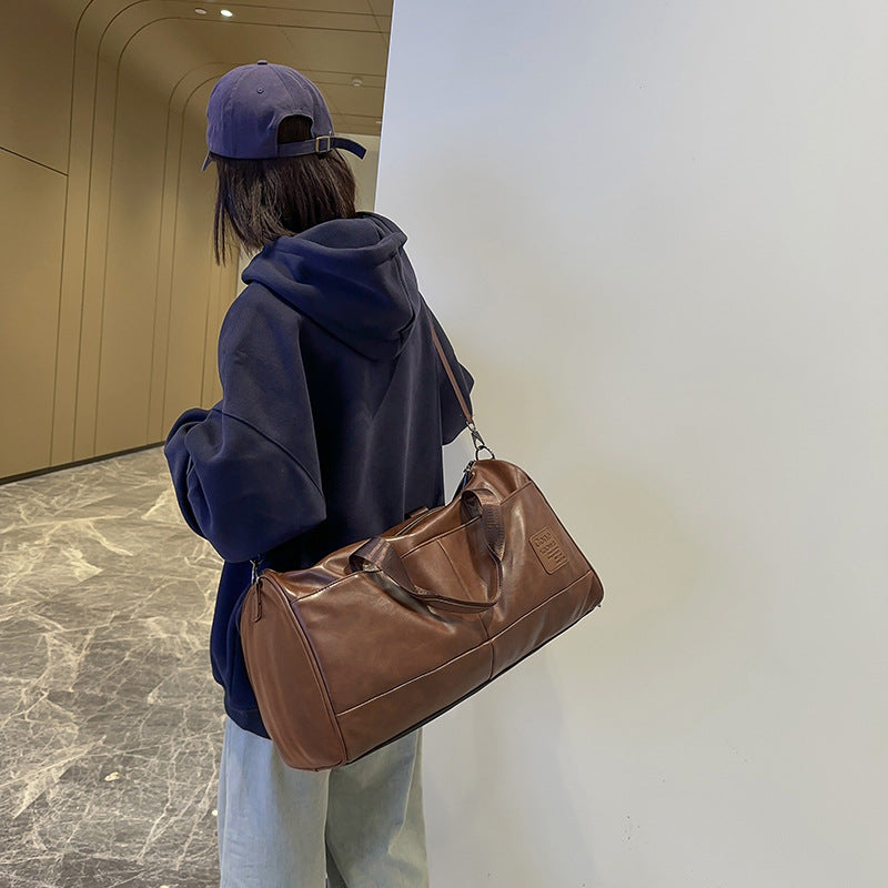 Men's Retro High-Capacity Fashionable Shoulder Organizer Bag