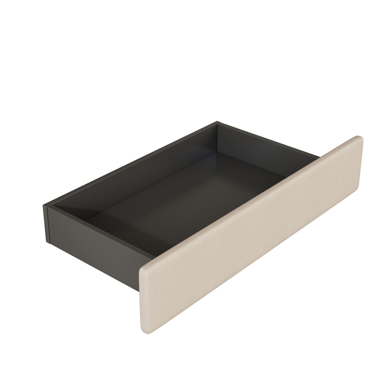 Upholstered Platform Bed With 2 Drawers And 2 Sets Of USB Ports On Each Side, Fabric