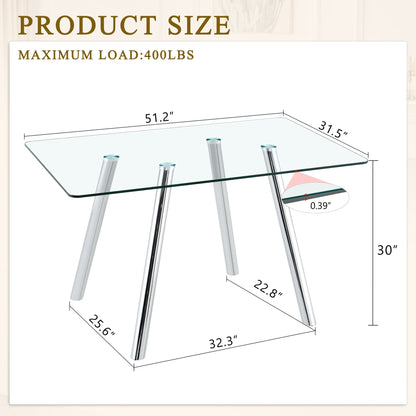 Dining Table With Transparent Surface