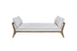 Daybed With Strap Detail - White