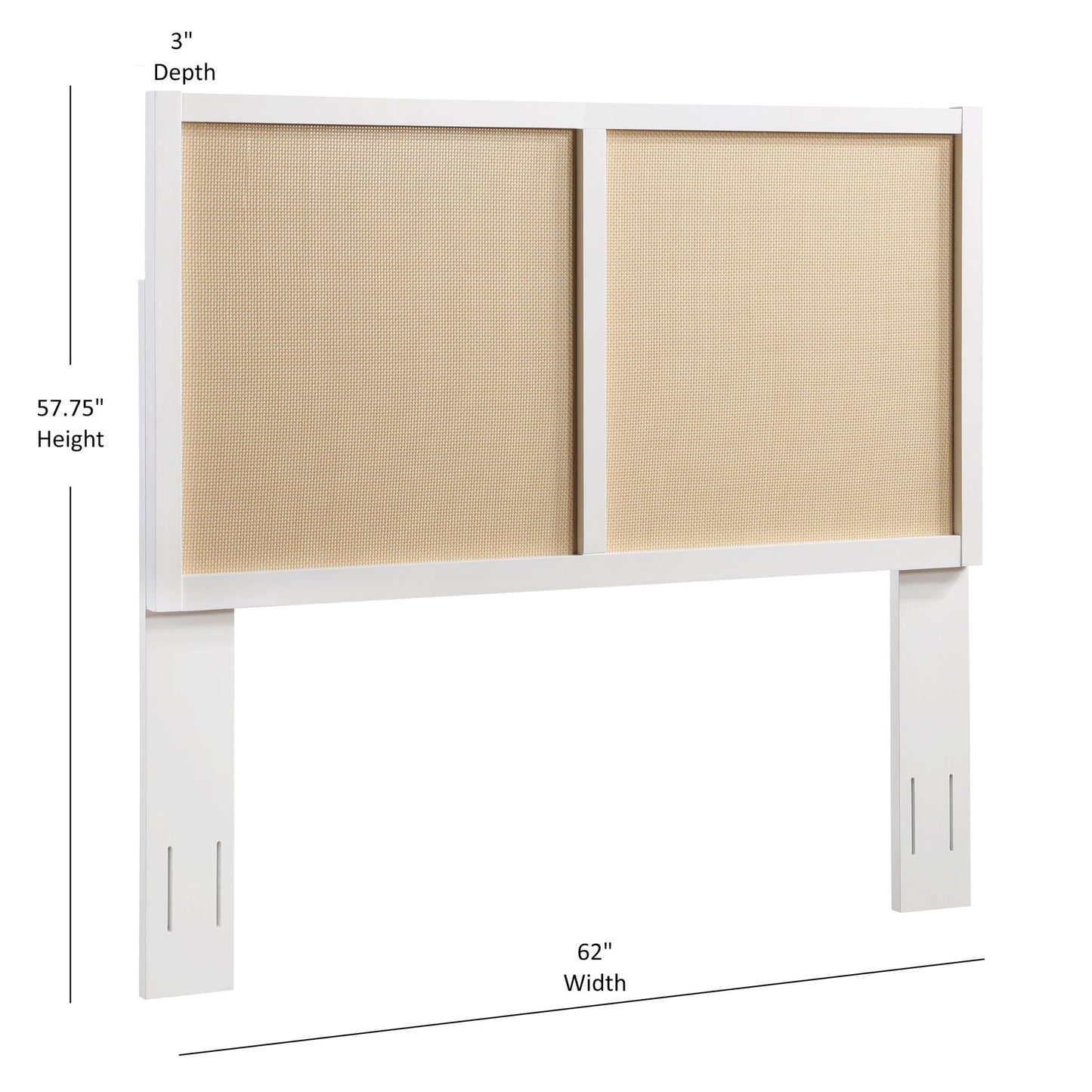 Barkley - Cane Headboard With Adjustable Height