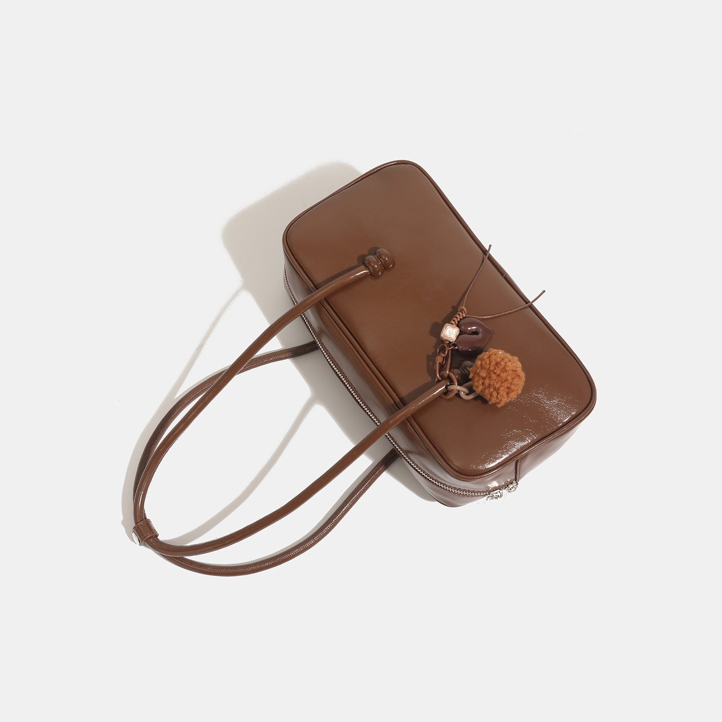 Womens Sophisticated Red Large-capacity Underarm Shoulder Bag