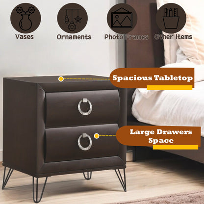 Tablita Dark Merlot Finish Nightstand