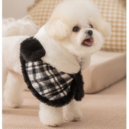 Two-piece Set Of Dog Clothes For Winter Warmth, Small Dog Teddy Bichon Frise Warm Cotton Coat Skirt, Cat Pet Clothes