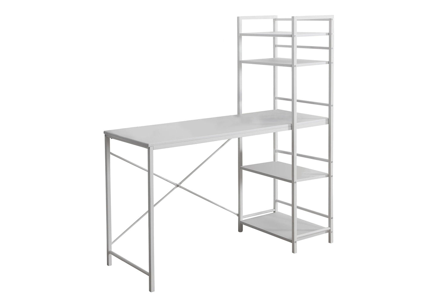 Computer Desk for Home Office with Laptop Storage Shelves