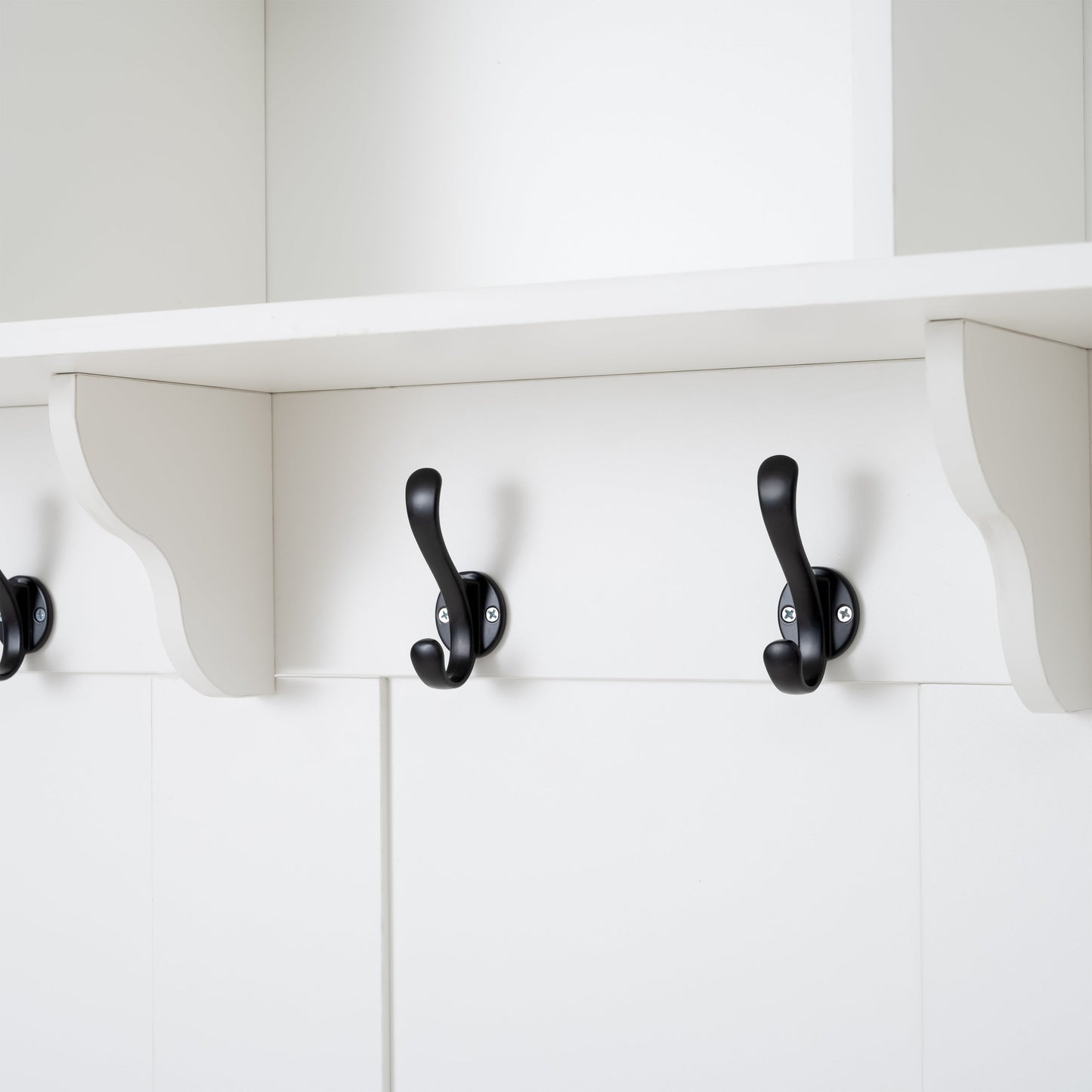 49.6" 5-in-1 Hall Tree with Bench, Shoe Storage & Cabinets