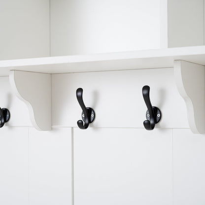 49.6" 5-in-1 Hall Tree with Bench, Shoe Storage & Cabinets