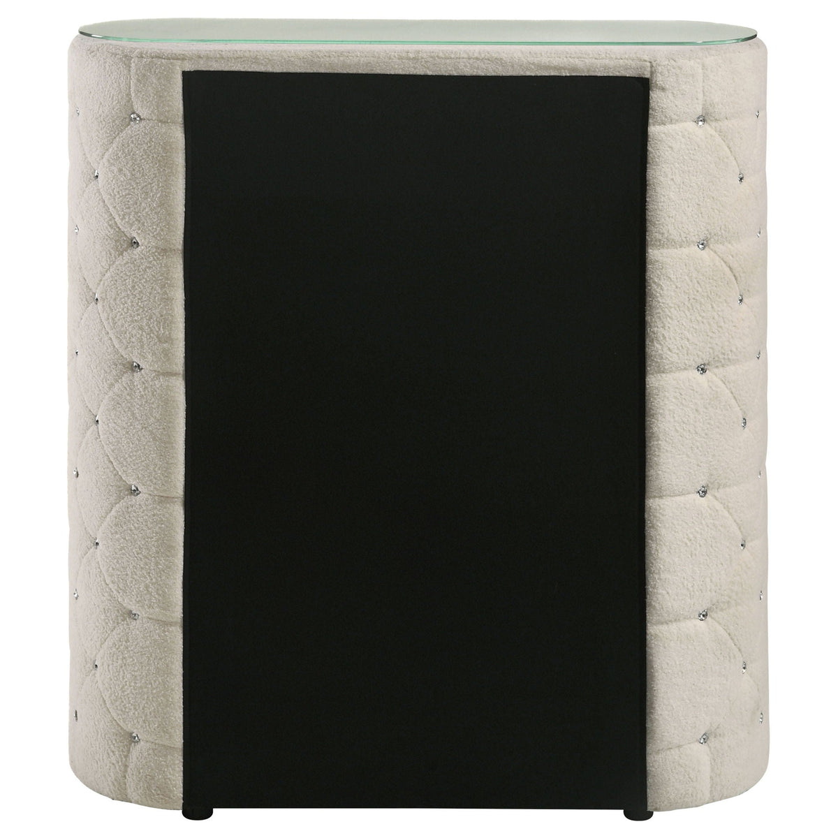 Sonya 5-drawer Upholstered Bedroom Chest of Drawers Ivory