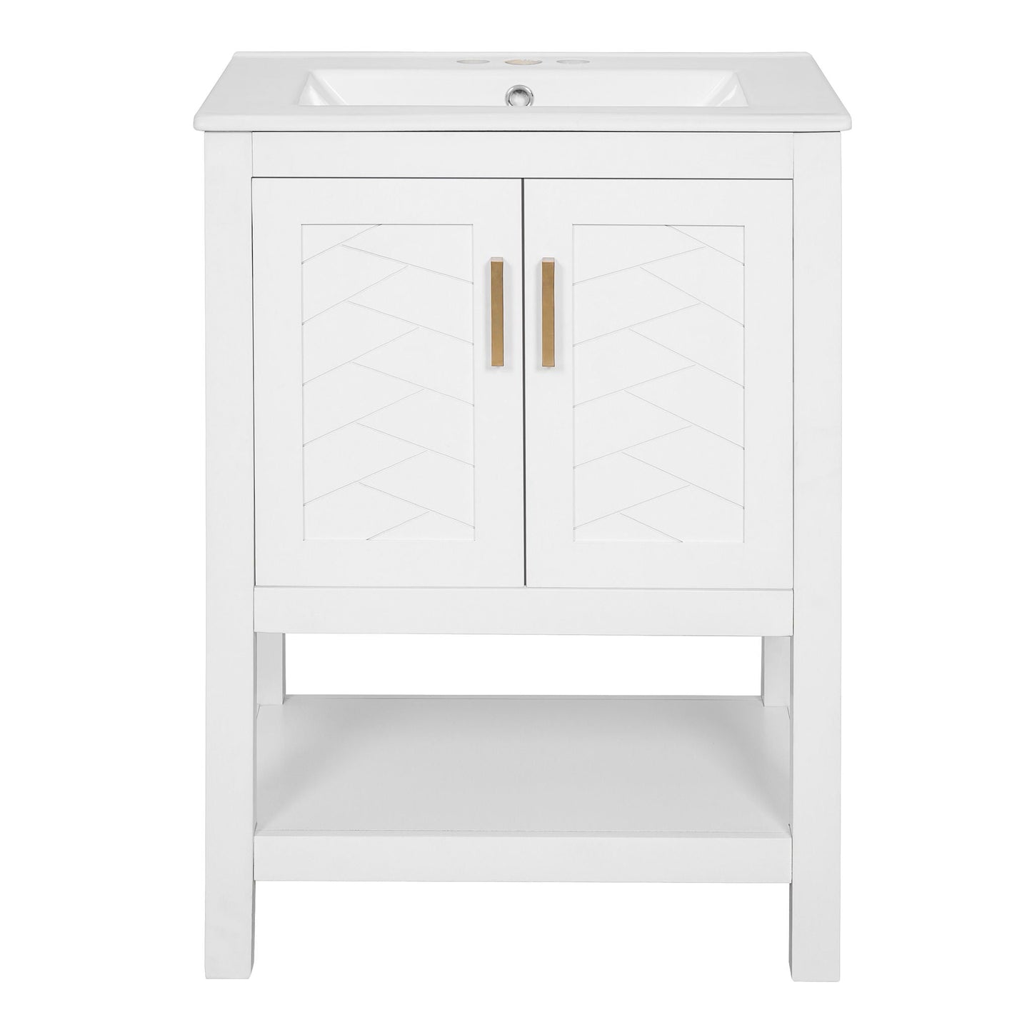 Modern Bathroom Vanity With Elegant Twill Design