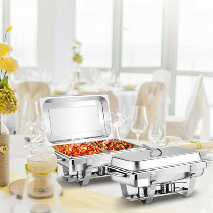 2 Packs Stainless Steel Chafing Dish