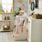 Kids Kitchen Step Stool with Double Safety Rails-Pink