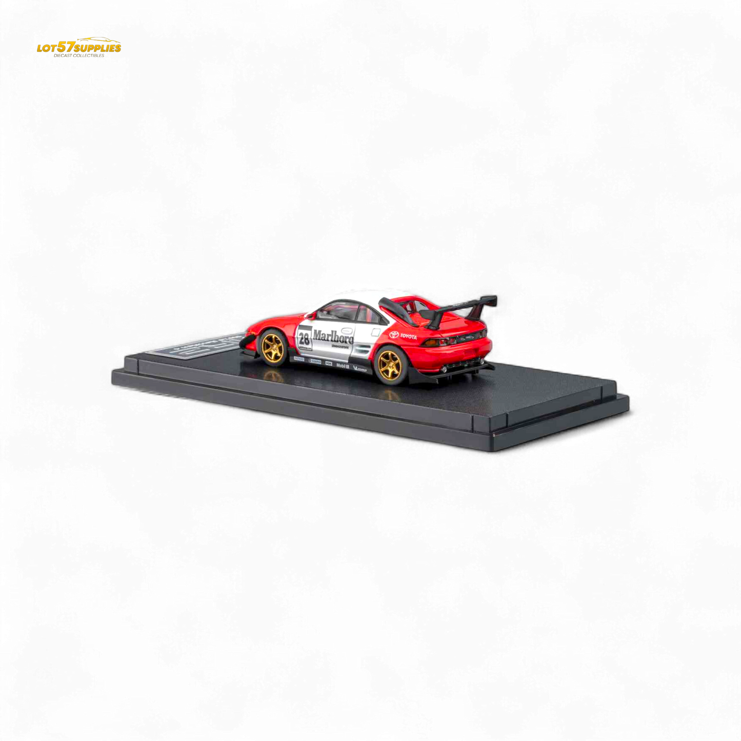 MicroTurbo Toyota MR2 Red & White Racing Livery 1:64
