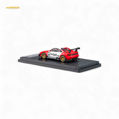 MicroTurbo Toyota MR2 Red & White Racing Livery 1:64