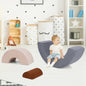 3 Piece Toddlers Climbing Toys Indoor Soft Play Equipment Playset-Grey