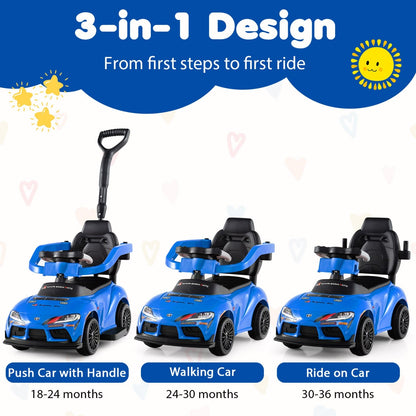 3-in-1 Toyota Licensed Foot-to-Floor Stroller Sliding Walking Toy