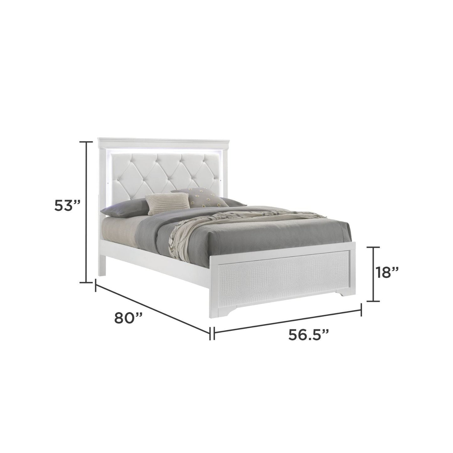 Blaze - Bedroom Set With LED Headboard