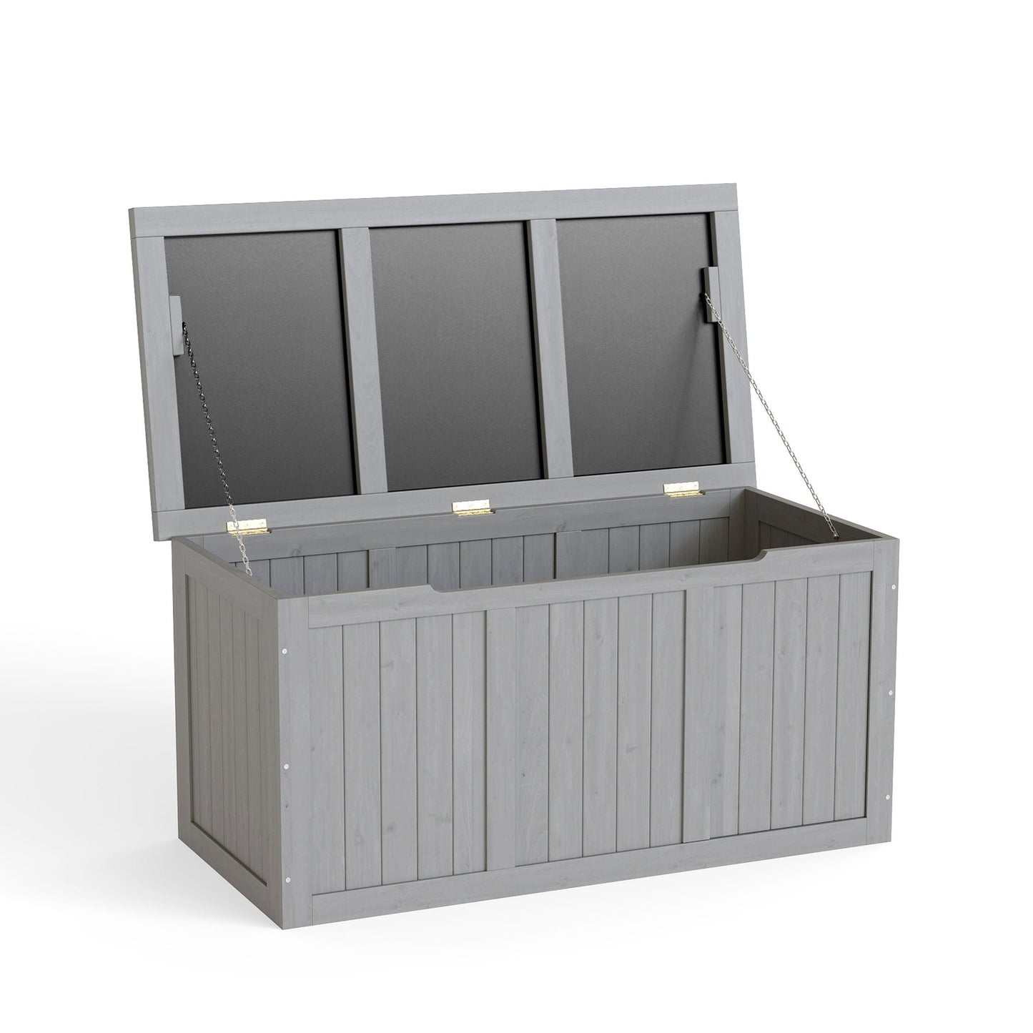 Outdoor Deck Box, Storage With Seat & Table Top