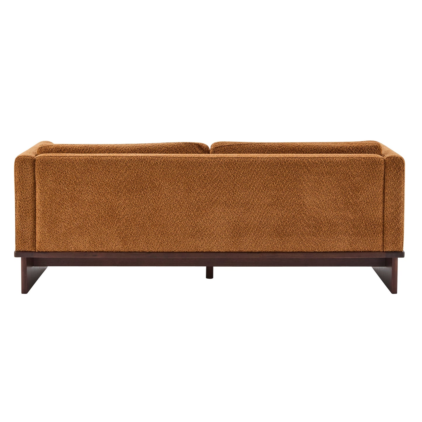 77 in. Square Arm Modern 3 Seater Boucle Sofa Upholstered Couch with Solid Wood Base