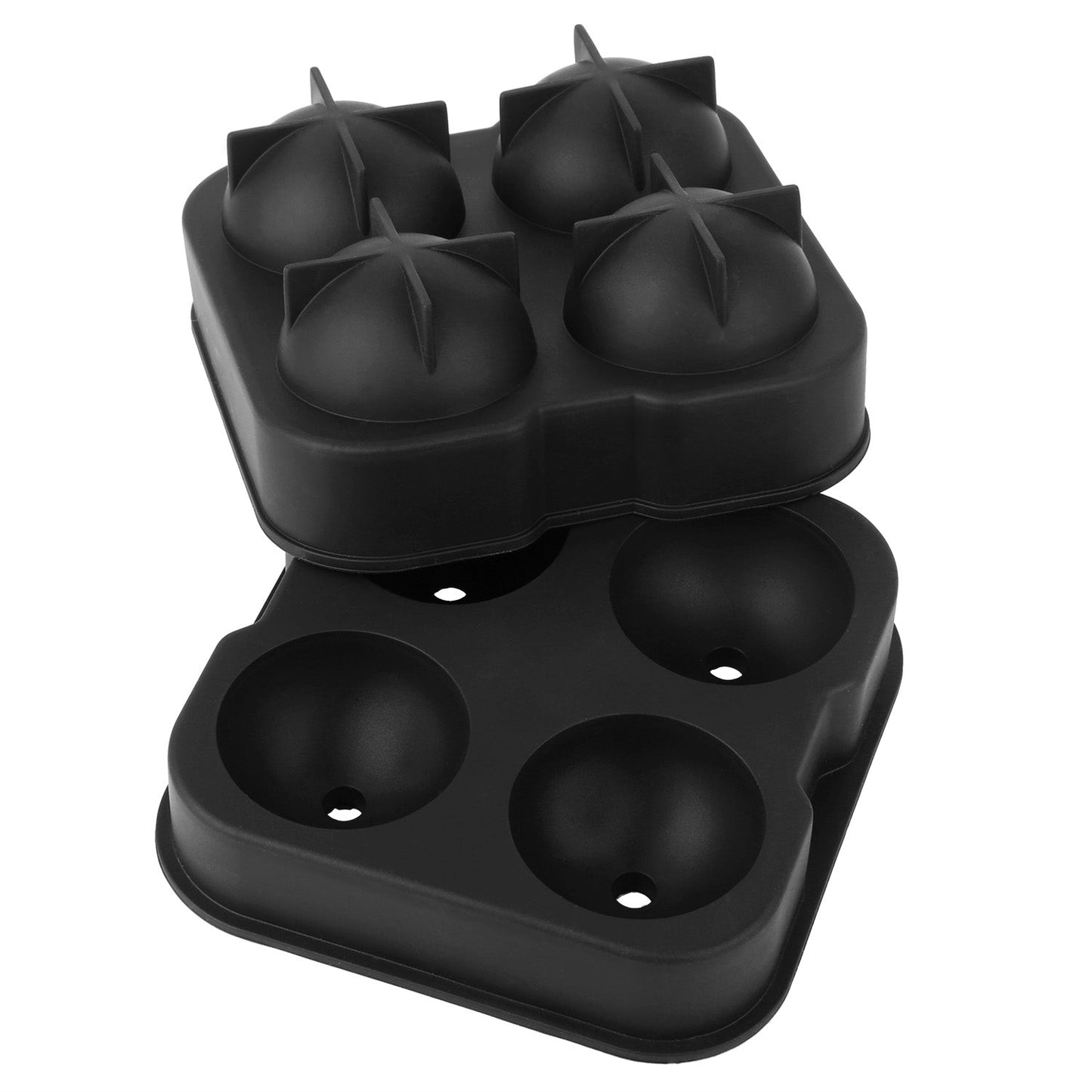 1.77ÓSphere Ice Ball Maker Mold Silicone Ice Cube Tray with Lid Easy Fill and Release Ice Maker for Parties Events