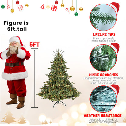 9FT Full-Shape Christmas Tree with 1100 UL Lights