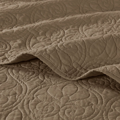 Reversible Quilt Set Mocha Full/Queen