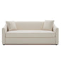 3 Seater Sofa With Wrap Around Armrests And Throw Pillows