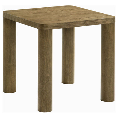 Castlewood 3-piece Cocktail Coffee Table Set Brown Oak