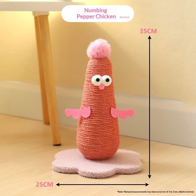 Cat Scratching Board, Vertical, Durable, Not Easy To Shed, Hemp Rope Post, Self-Entertainment, Boredom Relief, Cat Climbing Frame, Pet Supplies, Cross-Border Hot Item