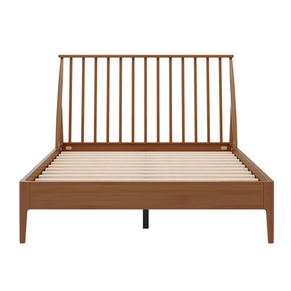 Bohemian Platform Bed With Tall Headboard