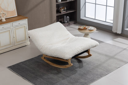 Bean Bag Rocking Chair with Solid Wood Frame