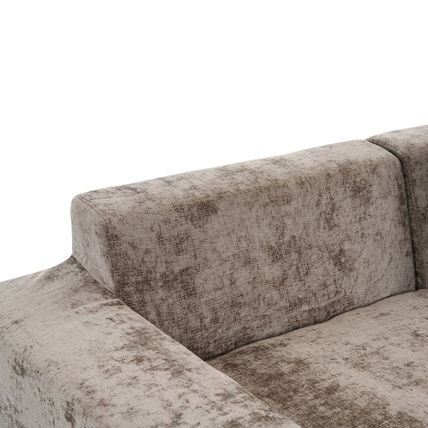 Modular Cloud Sectional Sofa Set, U-Shaped Upholstered Couch With Deep Seat