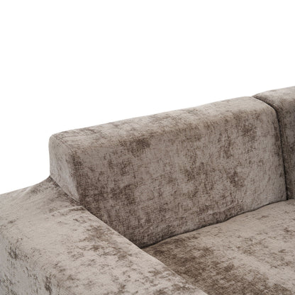Modular Cloud Sectional Sofa Set, U-Shaped Upholstered Couch With Deep Seat