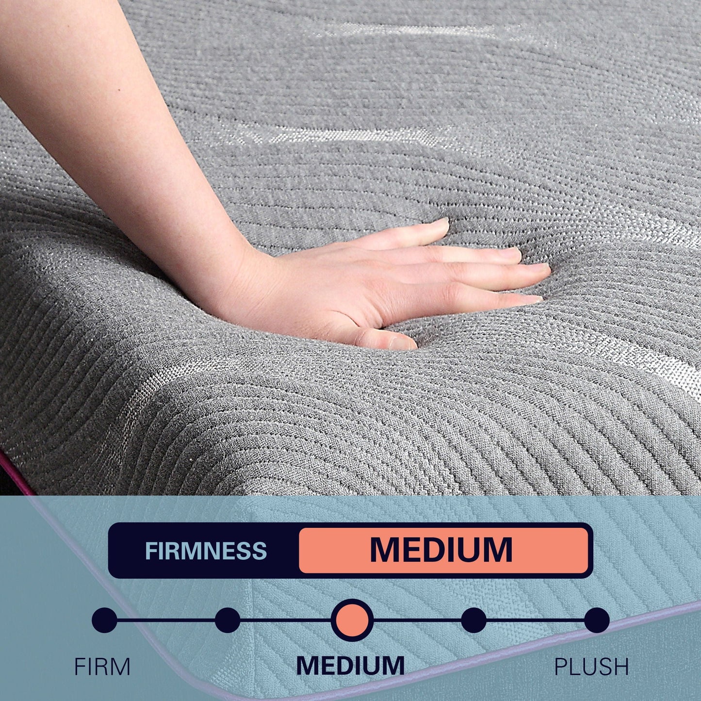 Renew - 11" Flex Head Cooling Gelcare Memory Foam Mattress - Gray - King