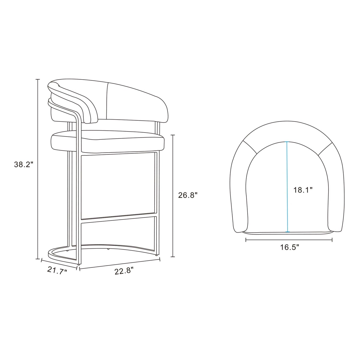 Augusta - Counter Stool