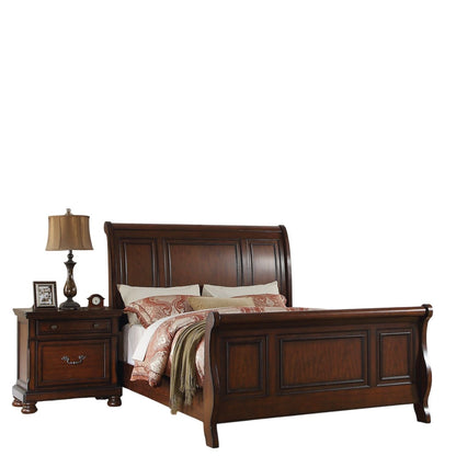 3 Piece Bedroom Set, Bed With 2 Nightstands