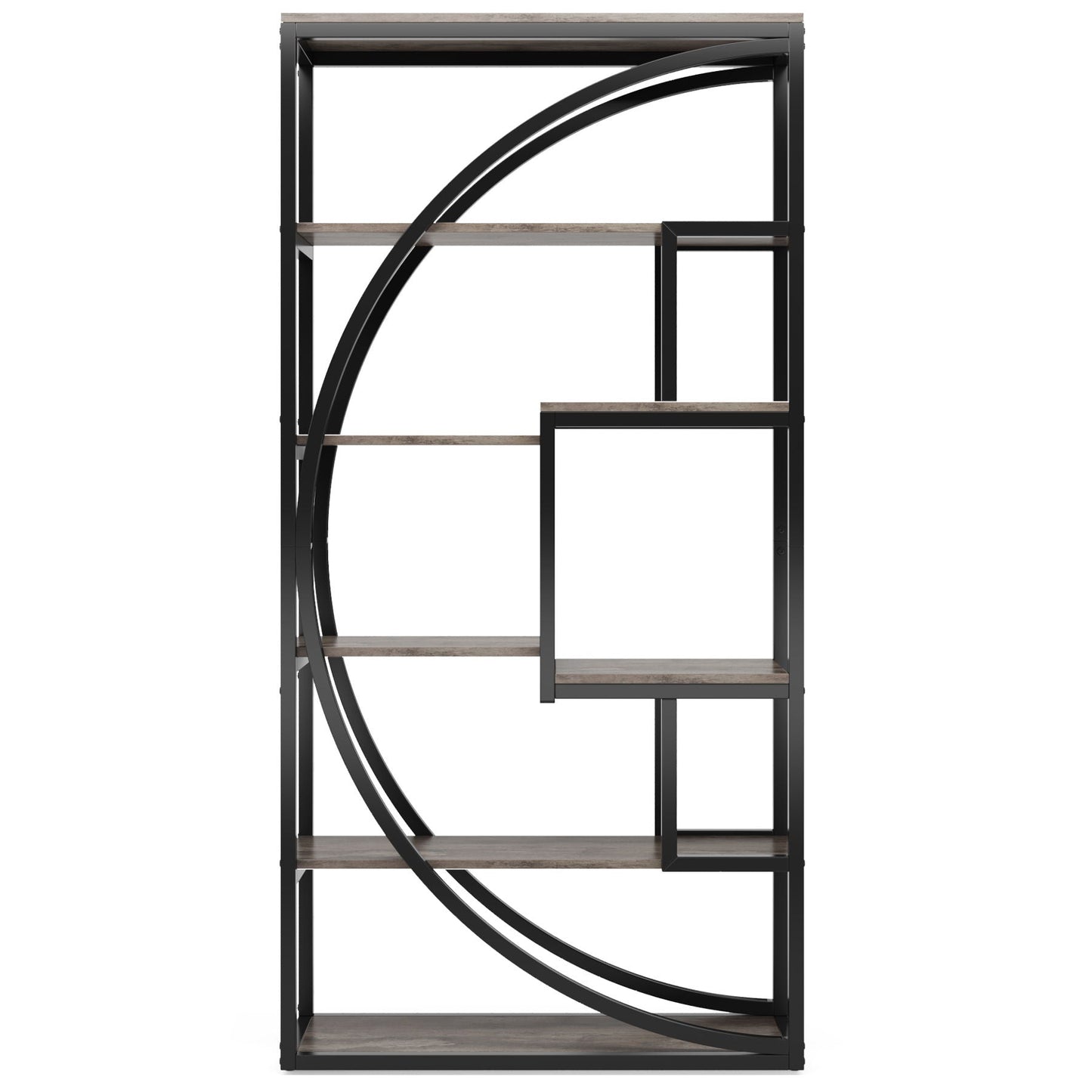 5 Tier Etagere Bookshelf With 8 Open Shelves Organizer For Living Room
