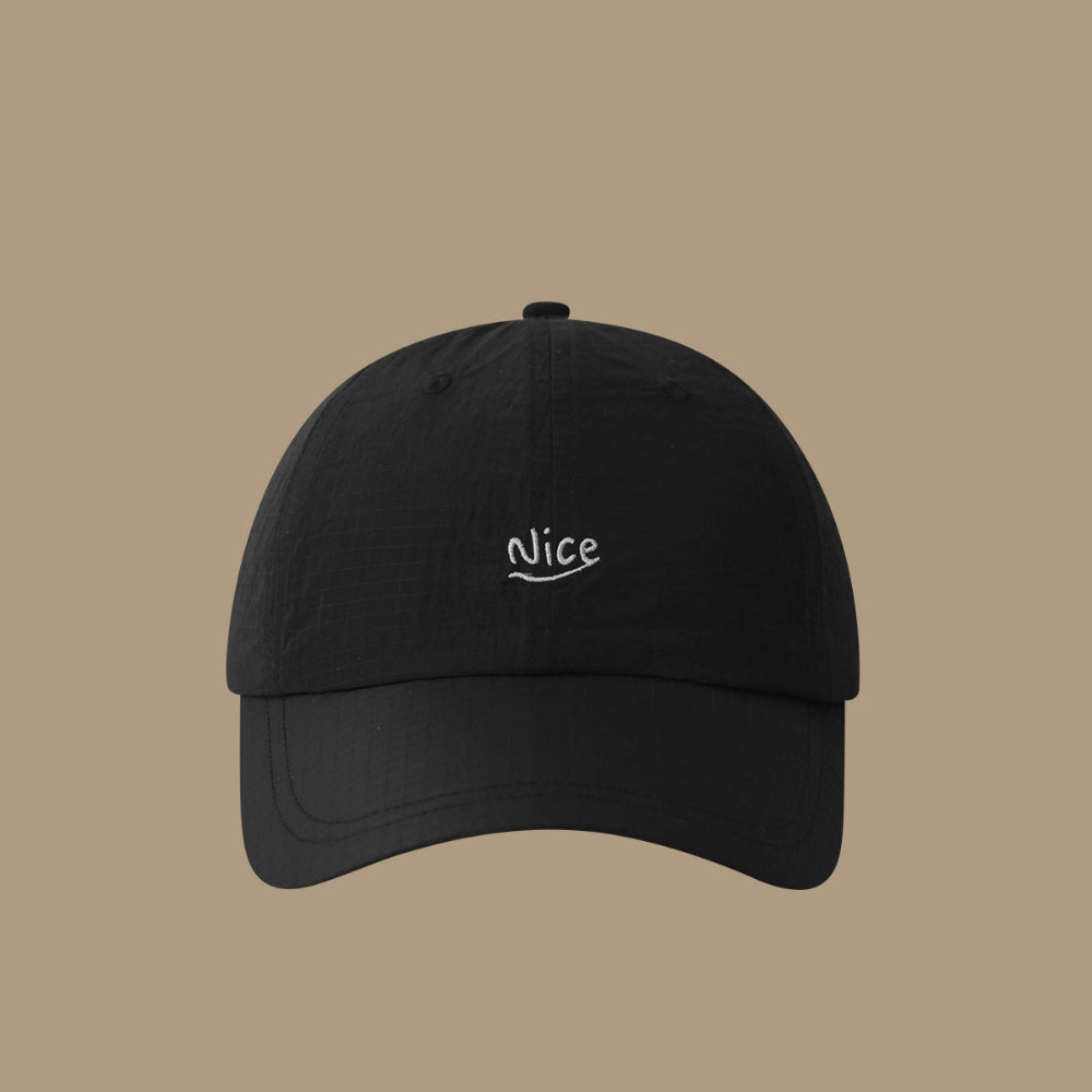 Summer Women's Fine-check Embroidered Nice Letter Style Fashionable And Simple Baseball Cap, Suitable For Daily Commuting And School Wear, Versatile Soft-brimmed Hat