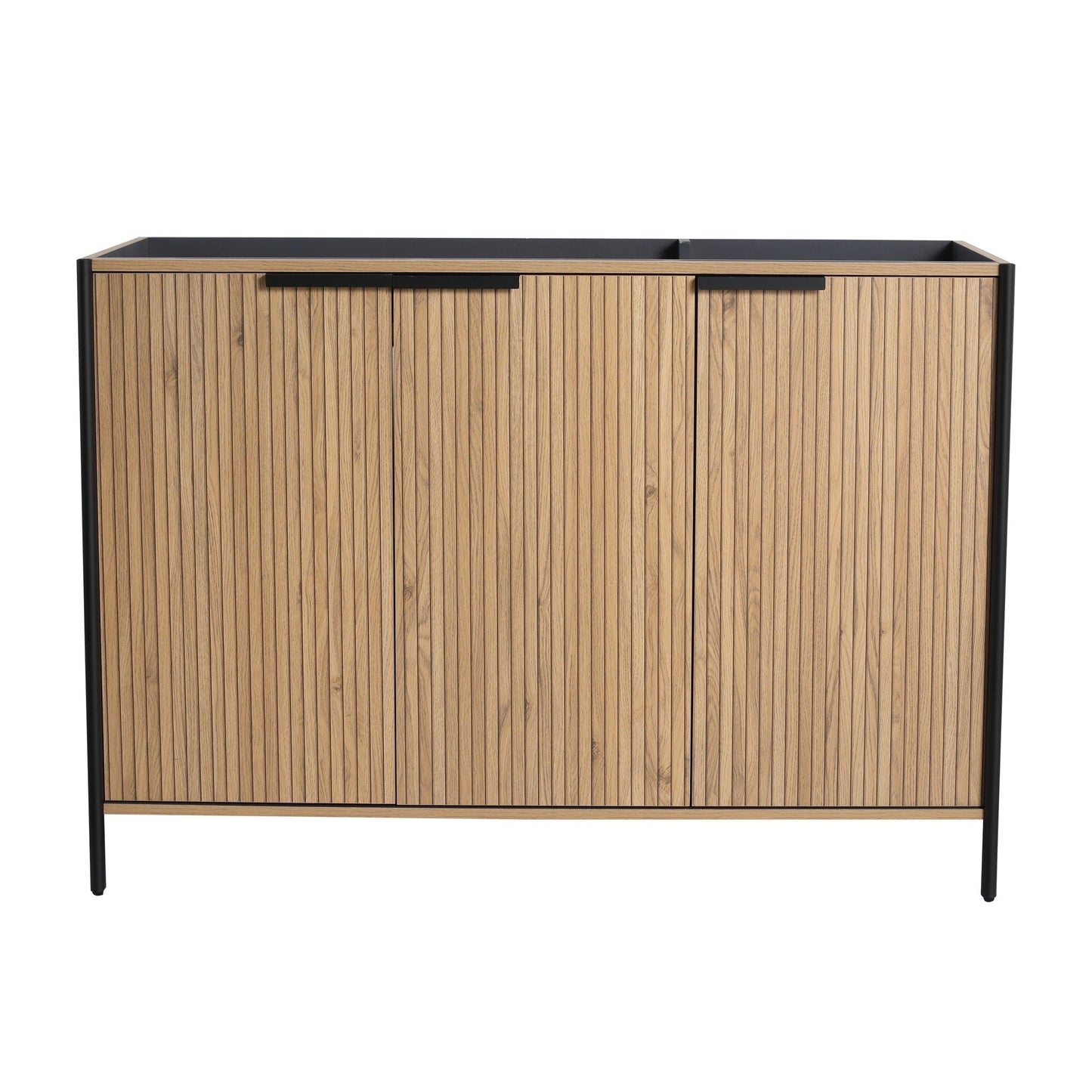 Contemporary Freestanding Bathroom Vanity With Adjustable Shelves