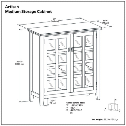 Artisan - Handcrafted Medium Storage Cabinet