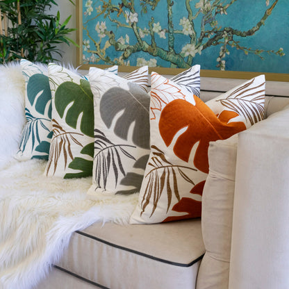 Autumn Vibes Leaf Accent Pillow Set of 2