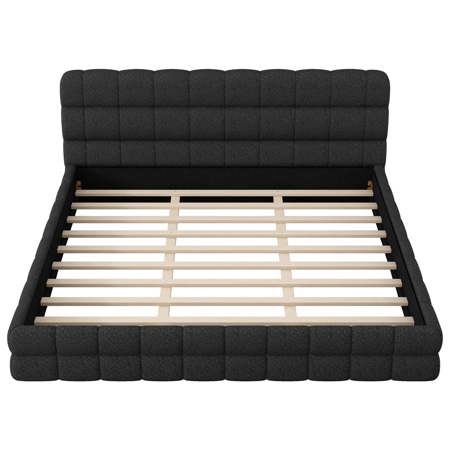 Upholstered Platform Bed With Headboard